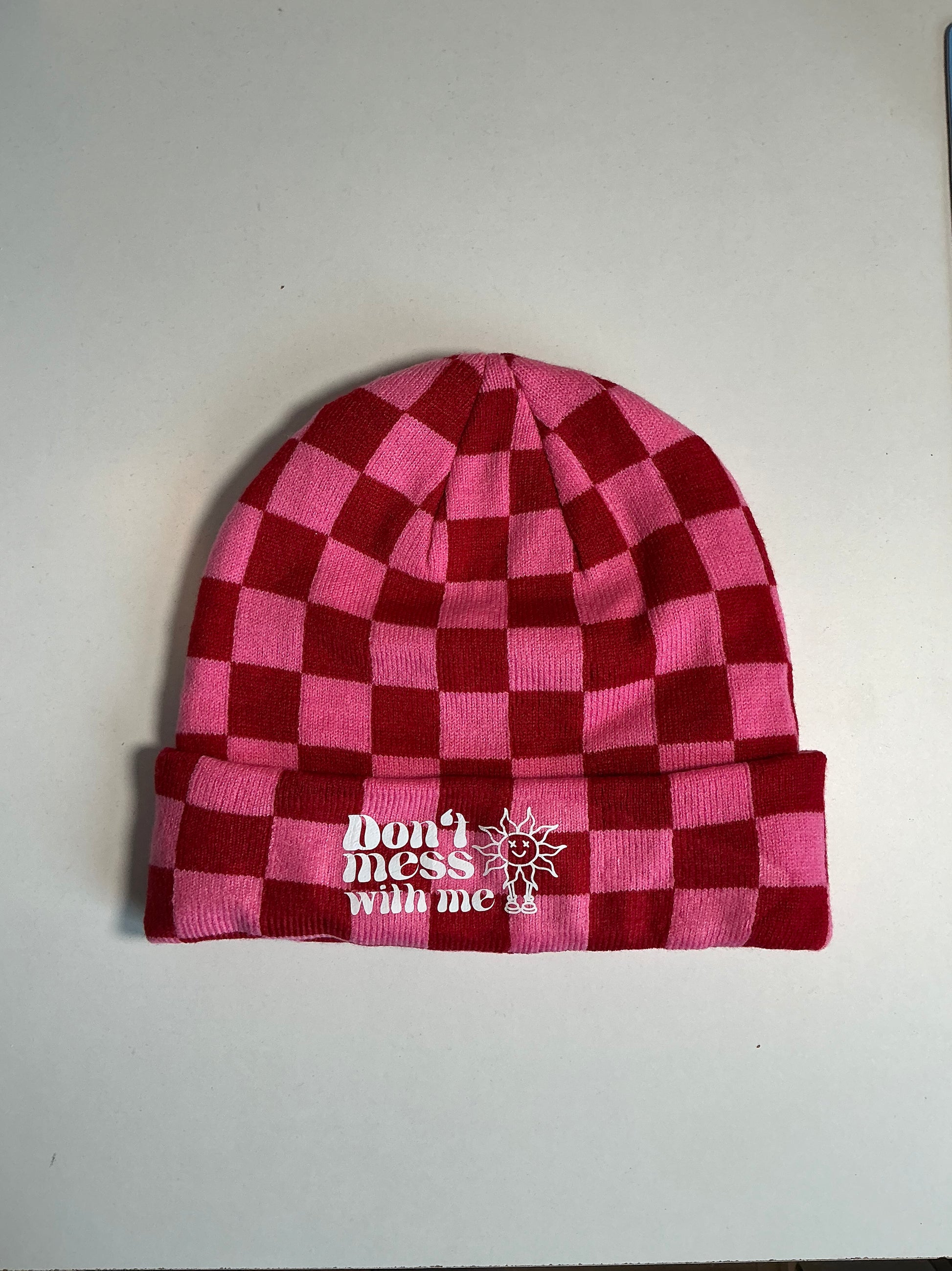 Don't mess - Checkboard Beanie